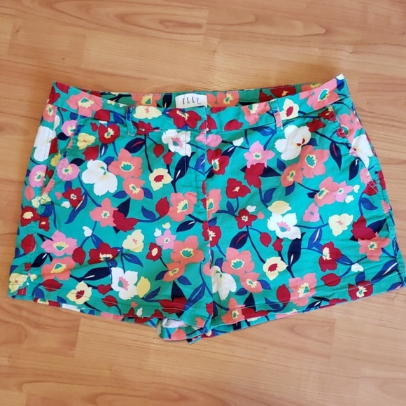 Elle Pants - ELLE floral soft cotton blend shirts colorful